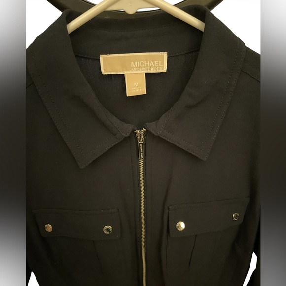 Michael Kors Zip Dress. Women’s Size Medium. Dark Navy Blue | - Picture 2 of 7